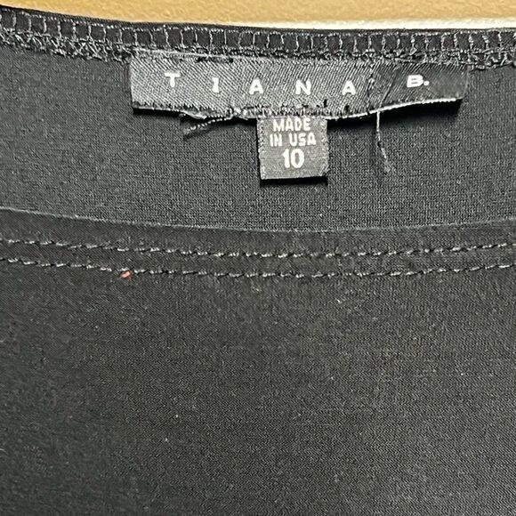 Tiana B Classic Elegant Embellished Midi shift Cocktail Dress Sz 10 - Picture 8 of 10